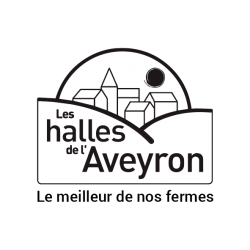 Logo Halles de l'Aveyron sur fond blanc